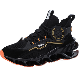 刀锋鞋男款高帮篮球运动鞋男士跑步休闲增高回弹青年帅气高邦潮鞋