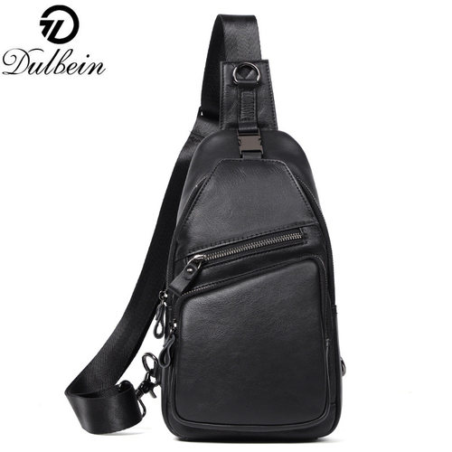 胸包男2025新款时尚高级感大容量真皮胸包斜挎包男男包随身便携包