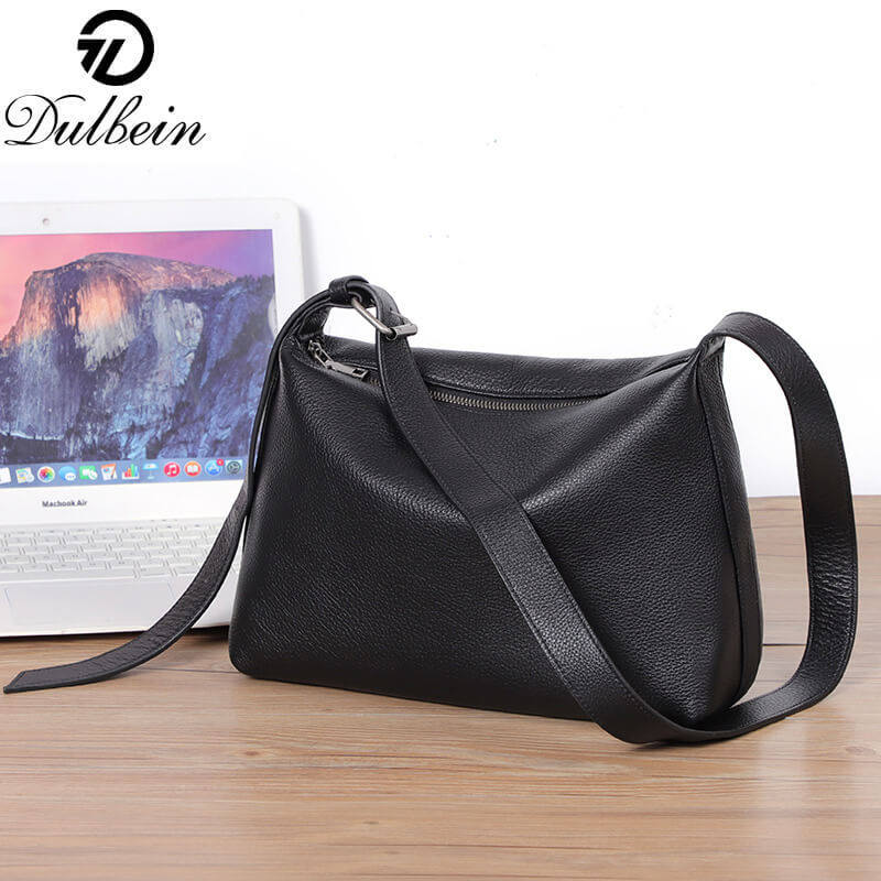 度缤男士斜挎包大容量真皮通勤新款牛皮男包斜挎包横款单肩包男款