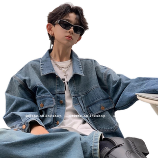 男童牛仔外套2026春秋新款中大童男装春款夹克上衣青少年春装潮牌