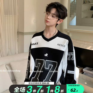 男童卫衣春秋装2026新款春装薄款长袖青少年男装潮牌炸街春款上衣