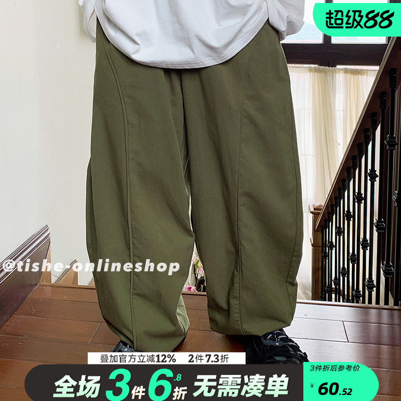 男大童长裤春秋款工装休闲炸街