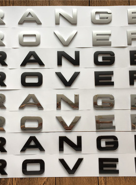 路虎车标RANGE ROVER机盖字母标贴极光揽胜运动版前后尾厢标志