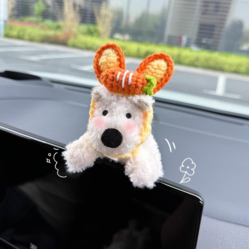 西高地小狗车载摆件可爱女