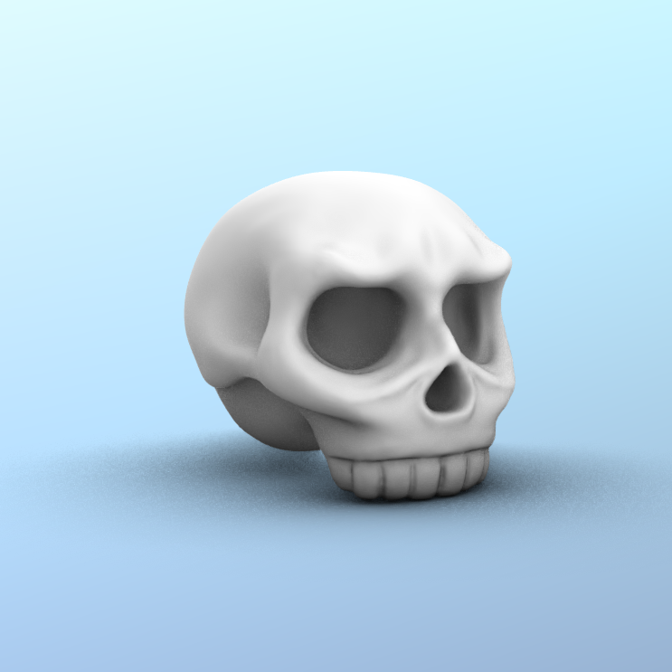 头骨3d模型圆雕图纸骷髅头stl3d打印图纸文玩3d模型三维模型素材