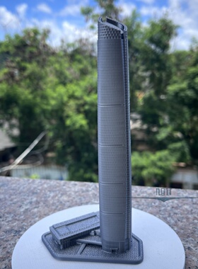 武汉中心大厦模型湖北地标建筑摆件简约武汉旅游纪念品建筑工艺品