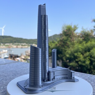重庆陆海国际中心模型重庆地标建筑摆件简约旅游纪念品建筑工艺品