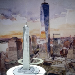 世界贸易中心1号楼模型美国地标建筑摆件高楼模型建筑工艺品