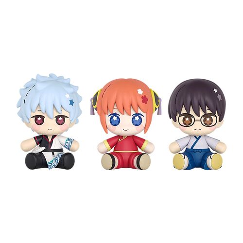 现货 GSC 银魂 坂田银时 志村新八 神乐 Huggy Q版冰箱贴小手办