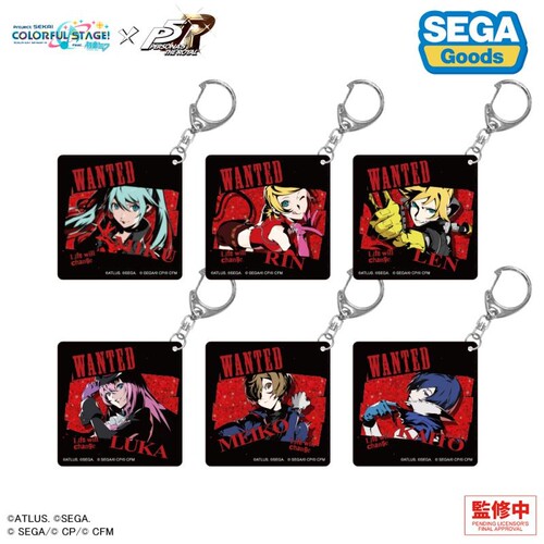 预定 初音未来 女神异闻录5 P5R  sega 亚克力挂件 周边日谷