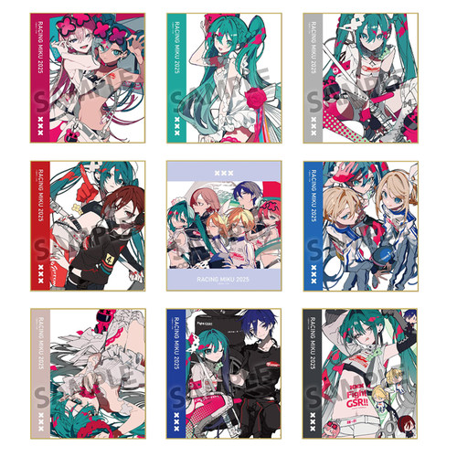 现货 初音未来 HOBBY STOCK 赛车音 miku 望月 色纸卡片谷子
