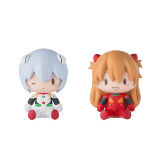 预定 SEGA 福音战士 EVA 明日香绫波丽 豆豆眼fufu Q版坐姿小手办