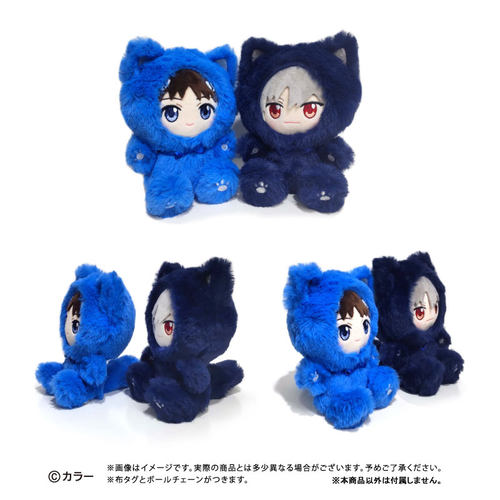 预定 新世纪福音战士 EVA TAP蝴蝶结猫咪毛绒公仔玩偶 日谷周边