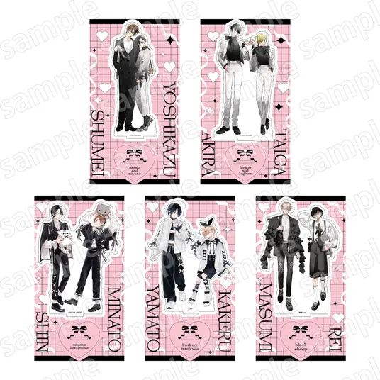 预定 角川 BLACK&PINK BL漫画 双人正比亚克力立牌 佐佐木与宫野