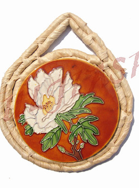 创意陶瓷草编摆件家居装饰特价