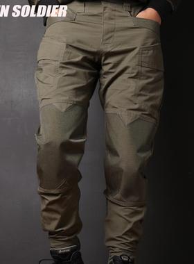 异种兵八代机车战术修身作训裤工装束脚长裤军迷户外服饰男秋冬季