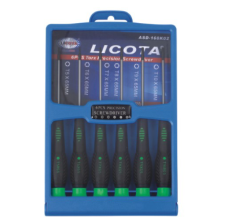 美国 LICOTA 力可达 ASD-168K02 6件套微型花字螺丝批组套