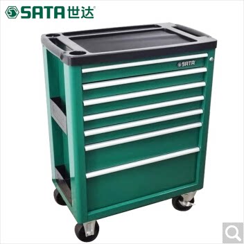 世达七抽屉带轮工具车29