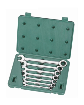 世达 09023 7件英制全抛光两用快扳组套