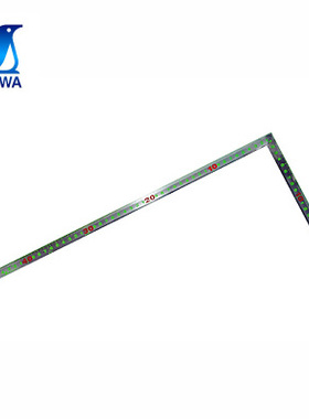 日本亲和企鹅不锈钢木工曲尺11770荧光刻角尺25×50cm11777