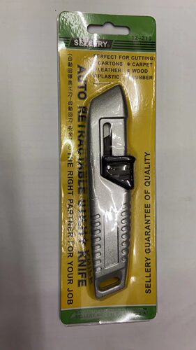 原装正品台湾史乐力 SELLERY 12-210T 重型自动回弹美工刀 金属