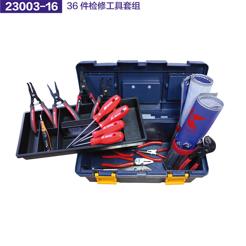 독일 K 브랜드 18개 36개 산업 유지 보수 기본 세트 검사 도구 세트 상자 세트 23003-14.5|16