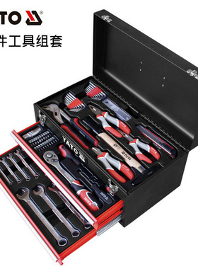 欧洲YATO易尔拓汽修汽保80件套工具套装开口扳手钳子组套YT-38951