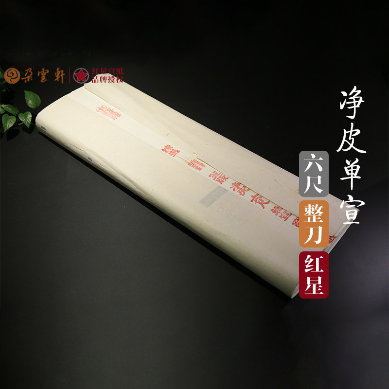 朵云旧藏宣纸 红星牌六尺净皮单宣 1999年产书法绘画手工作品纸