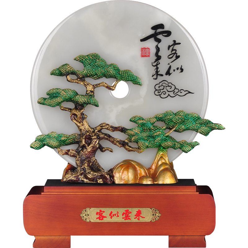 玉石客似云来平安摆件家居