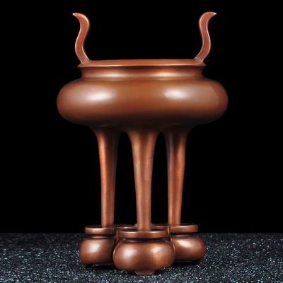 紫铜香炉檀香炉家用寺庙佛堂