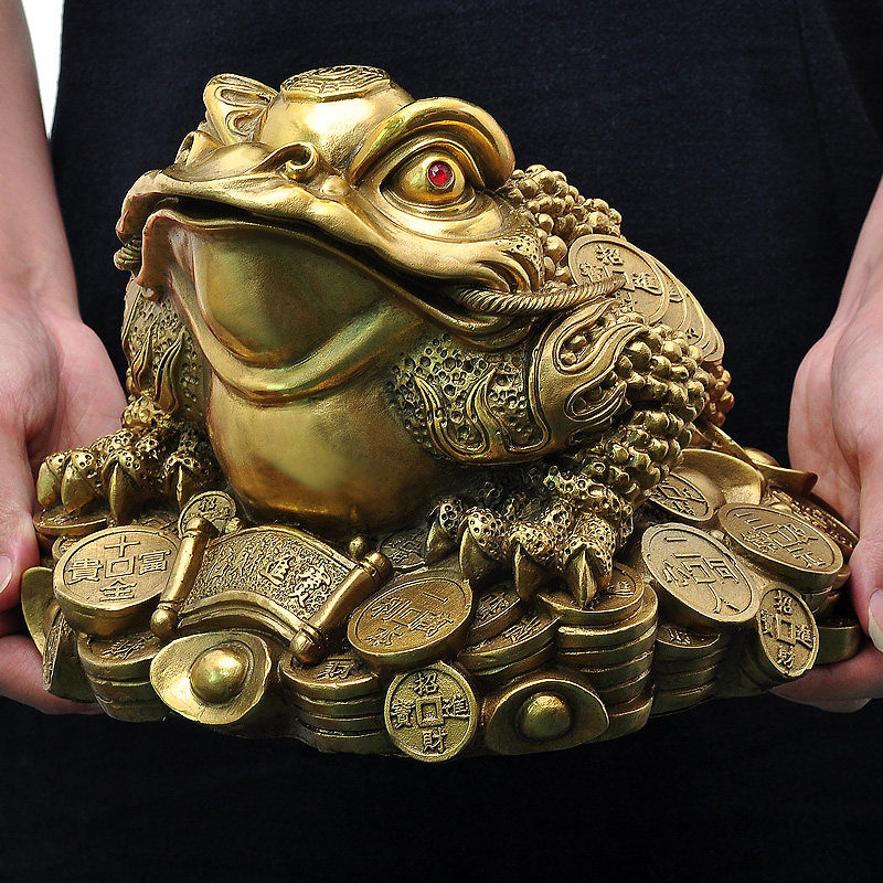 纯铜招财金蝉风水家居客厅装饰品