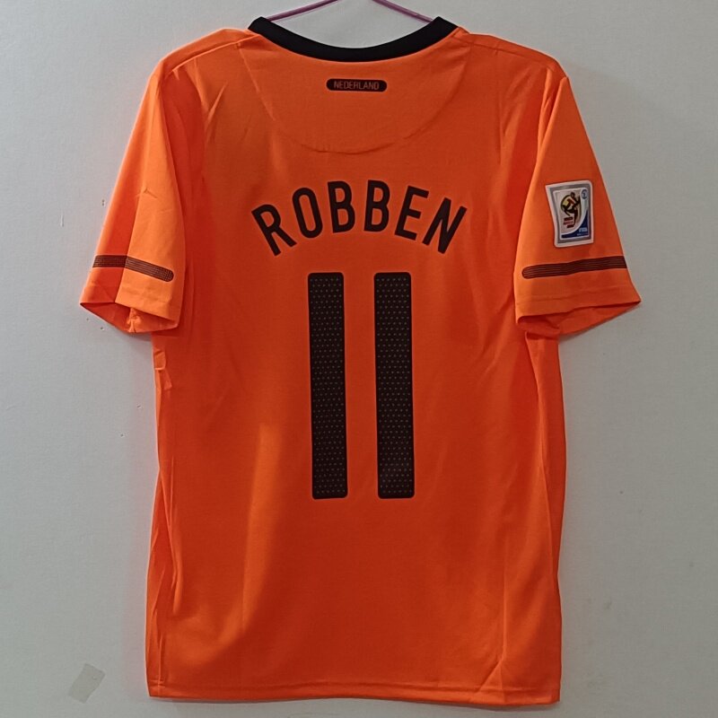 2010世界杯10号斯内德11号罗本主场队服球衣足球服