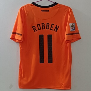 2010世界杯10号斯内德11号罗本主场队服球衣足球服