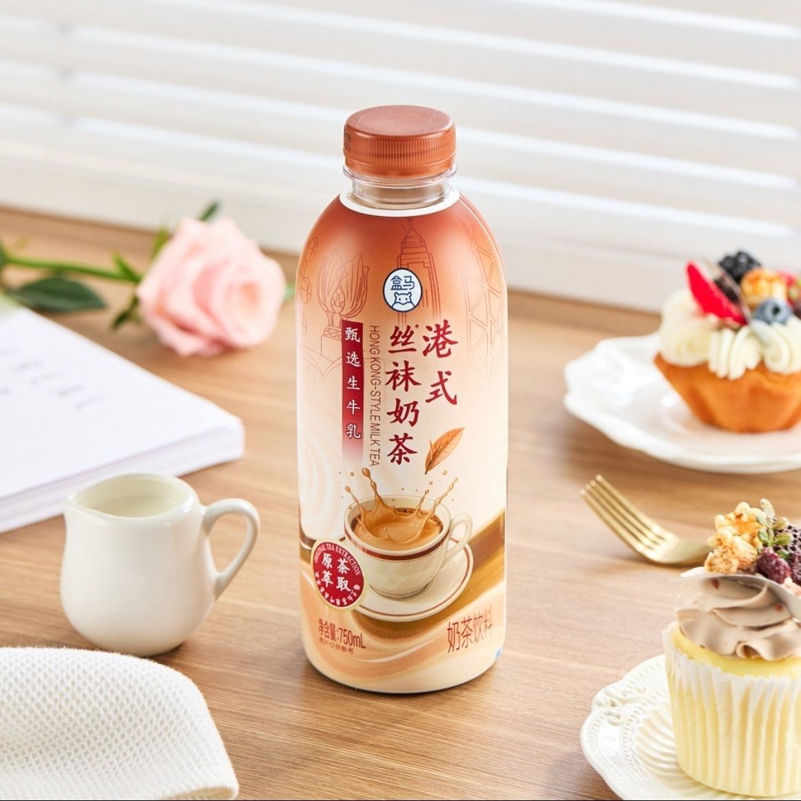 盒马代购港式丝袜奶茶750mL