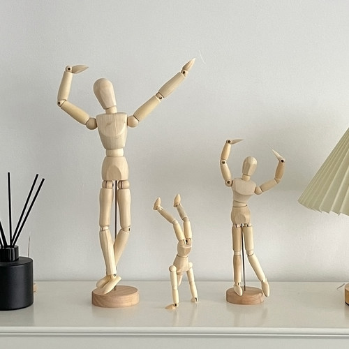 木质关节可调节ins风桌面摆放