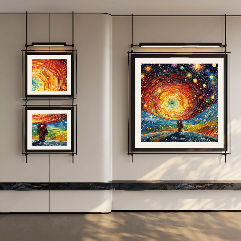 现代高级艺术品壁挂挂件金属酒店装饰画售楼处立体玄关背景墙装置