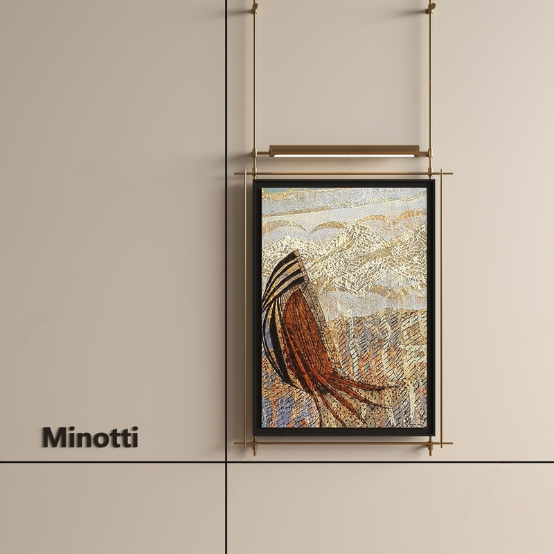 新中式光影挂画壁灯画发光装置画氛围灯酒店餐厅包厢墙面装饰挂饰