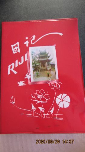 80年代 吉林白城塑皮36开日记本 女模特插图 内页新无字