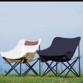 跨境商超折叠椅露营钓鱼椅子加厚便携式 户外月亮椅现货 露营套装