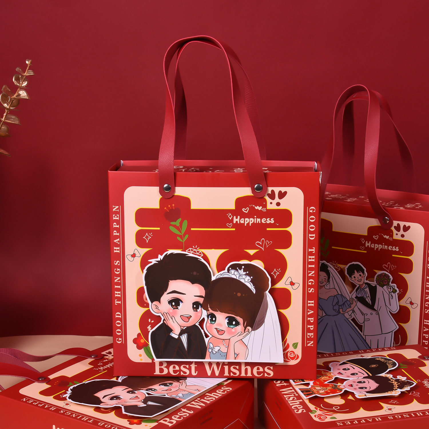 跨境新中式结婚订婚喜糖