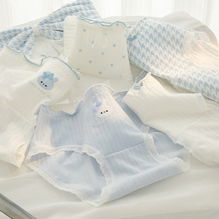 甜美少女生三角短裤 薄款 头 中大童全棉裆抗菌中腰夏季 女童纯棉内裤