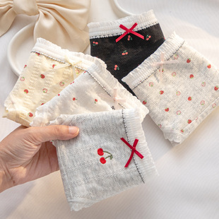 女童儿童学生纯棉三角女孩内裤%100全棉裆中腰12-15岁中大童裤衩