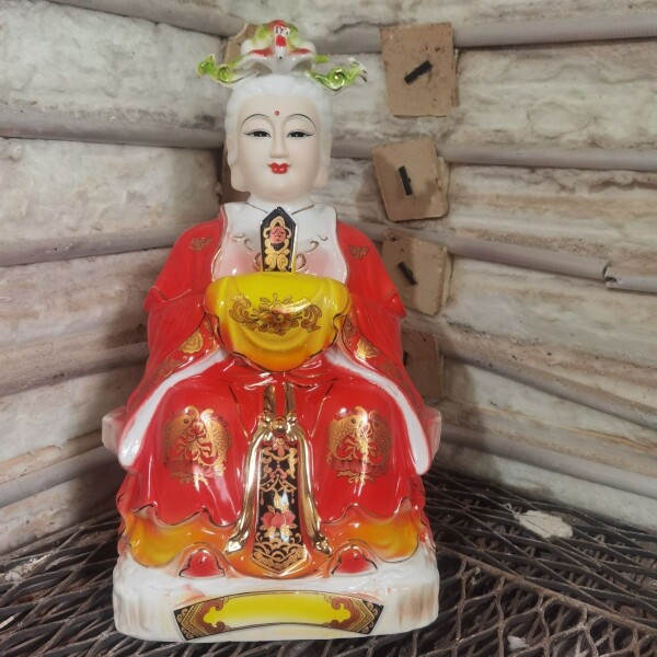 陶瓷凤冠老母,碧霄元君,妈祖神像,海神娘娘神像,泰山奶奶