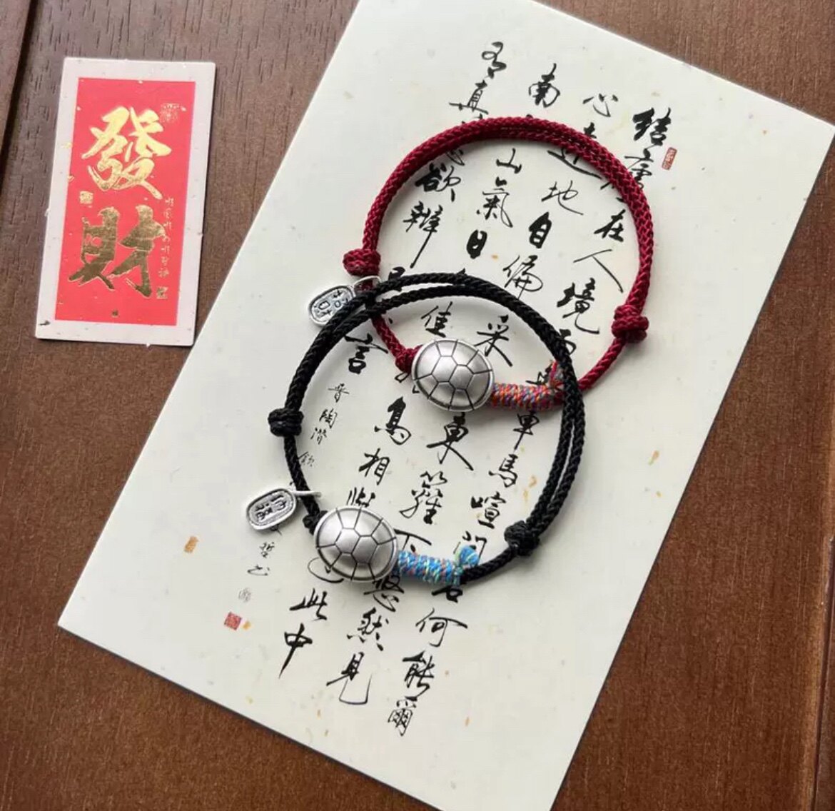 足银纯银富甲一方长寿暴富龟壳手链手绳男女情侣闺蜜简约复古图片