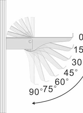 欧标3040槽宽8.2工业铝材可调节活动支架八棱柱展位层板活络托架