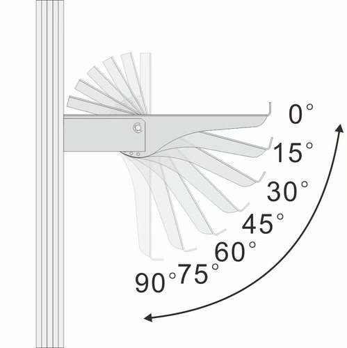 欧标3040槽宽8.2工业铝材可调节活动支架八棱柱展位层板活络托架