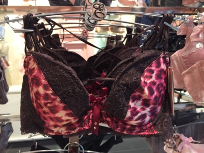 交叉细肩带文胸EBLIN有钢圈薄杯