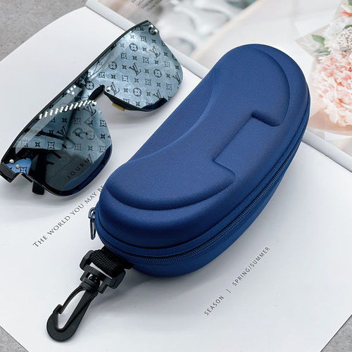 户外挂钩运动眼镜盒】太阳眼镜盒EVA拉链盒收纳盒抗压包挂墨镜盒