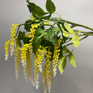 仿真紫藤花假花商陆果吊挂式室内装饰花艺摆件家居客厅餐厅