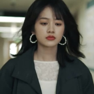 欧洲轧戏李婷婷赵孝柔同款圆圈耳环女轻奢高级感小众设计气质耳饰